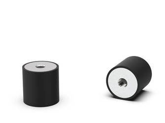 Vibration isolator type C; 60ShA; A=40 B=40; M8