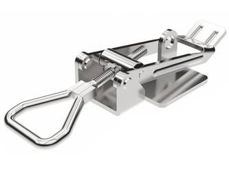 Latch with holes, Type B, galvanized steel