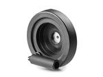 Handwheel with a foldable rotating handle, compatible with an indicator, D-199mm d1H7-20mm d5-125.5(S120/1)