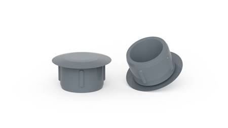 Masking cap for mounting holes D-12.5mm d-8.3mm S-3.5mm, RAL7001 (grey blue)