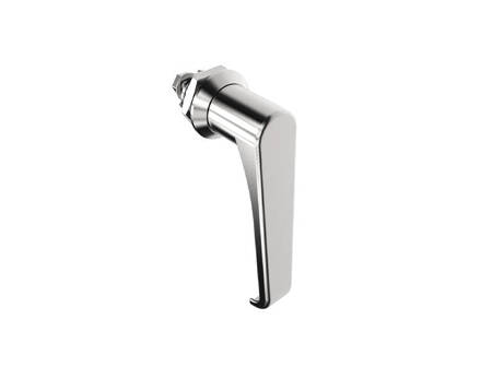 Quarter-turn latch with L-type handle without lock, chrome 0/0