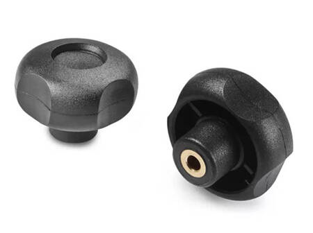 Star knob with smooth bushing D-59mm D5