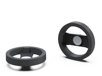 Handrad D-252mm d1H7-20mm