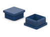 Abdeckkappe für Quadratprofile A-25mm B-25mm, 1,0mm-2,5mm, RAL5010 (blau)