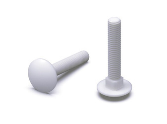 Mushroom head bolt with square neck M8 x 80mm, DIN 603