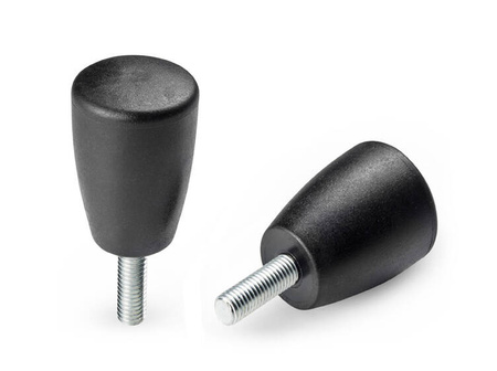 Uchwyt cylindryczny z trzpieniem gwintowanym D-21mm M6 x 30mm