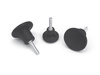 Uchwyt grzybkowy z trzpieniem gwintowanym D-22mm M4 x 20mm