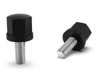 Hexagonal knob with a threaded pin D-12mm M4 x 40mm