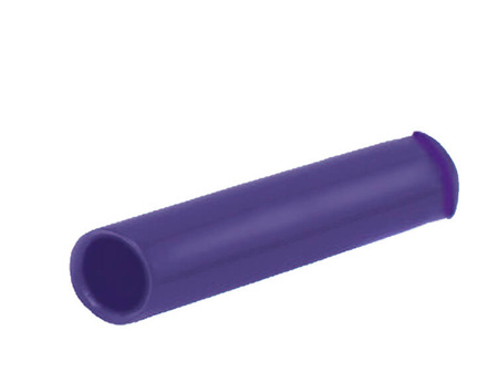 Smooth handle for PVC pipes (soft approx. 70° Shore A) A-24mm L-120mm, color black.