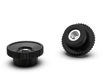 Točítko s raženou maticí D-20,5mm M6, průchozí