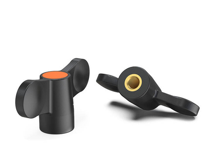 Butterfly knob with threaded bushing and cap D-55mm M8