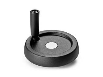 Handwheel with fixed revolving handle D-249mm d1H7-20mm