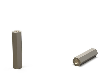 Distancovací pouzdro z mosazi d1-M5 L-60mm SW-8