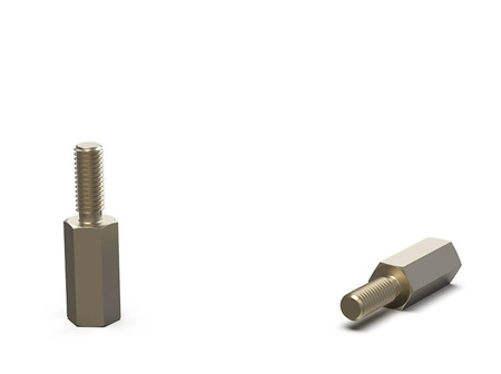 Tulejka dystansowa z mosiądzu d1=d2-M3 L-20mm SW-5,5