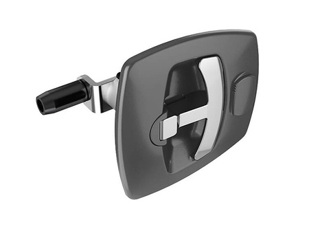 T-handle slam latch cam lock, chrome, 180°, two-point tongue