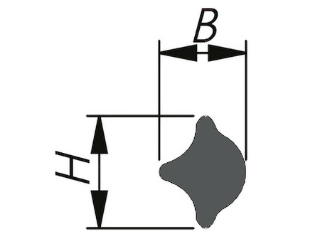 Füllprofil für H-Dichtung, EPDM, Größe 2, 50 m