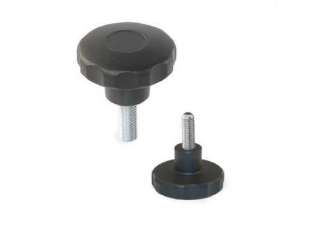 Pokrętło gwiazdowe ze śrubą zatopioną w tworzywie D-62mm M12 x 33mm, wersja masywna
