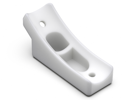 Sattelstütze für gebogene Rundrohre (Gleitschiene) D-25mm L-72,5mm 2,0mm-2,5mm