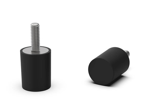 Vibration isolator type D; 60ShA; A=40 B=30; M8x23; INOX