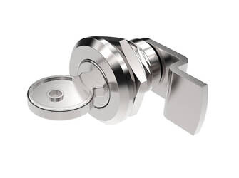 Quarter-turn lock with key, compact, 7.5mm