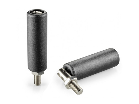 Folding rotary handle with threaded pin D-26mm H-89mm M10 x 15mm, INOX