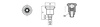MINI-Positionsstift ohne Verriegelung D-21mm d2-M8x0,75mm d1-4mm SW-10