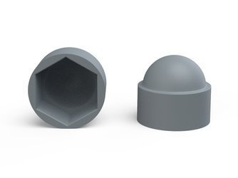 Protective cap M27 SW-41 for hexagonal bolts and nuts, RAL7001 (grey blue)