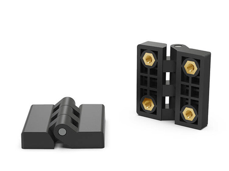 Zawias z tulejami gwintowanymi A-48mm la-30mm M6