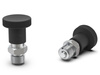 Stellstift D-25mm d2-M12x1,5mm SW-17 d1-6mm mit Verriegelung, INOX