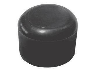 PVC-Rohrkappe (weich) d-34mm h-25mm, Farbe Weiß