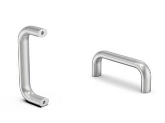 Aluminum loop handle with threaded bushings L - 113 M6