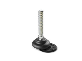 Schwenkbarer Antirutschfuß, R15 D-60mm M12
