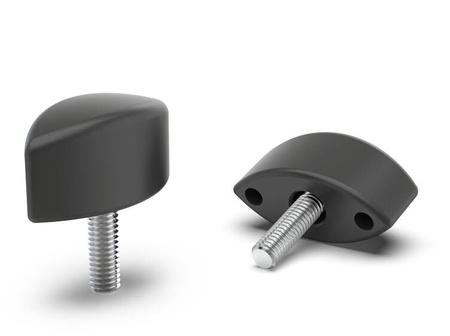 Pokrętło motylkowe z trzpieniem gwintowanym D-26mm M5 x 10mm