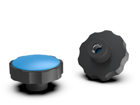 Sterngriff mit eingebauter Mutter D-30mm M6 INOX (RAL 5015)