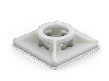 Samolepicí základna pro křížovou montáž stahovacích pásek A-19,0mm B-19,0mm d1-4,3mm