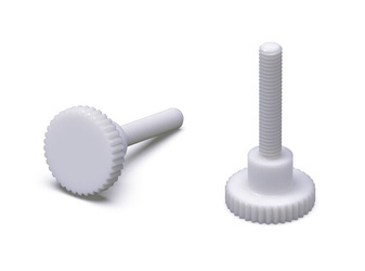 Knurled head screw with shoulder M4 x 13mm without slot, (DIN464/465)