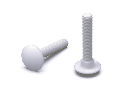 Mushroom head bolt with square neck M6 x 10mm, DIN 603
