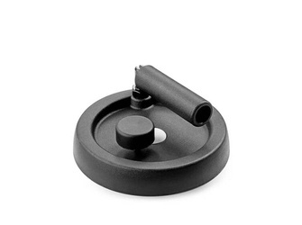 Vollhandrad mit klappbarem Drehgriff und Feststellknopf D-249mm d1H7-20mm