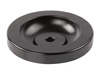 Solid handwheel, aluminum, black, D-100mm; H-35mm; c-14mm; d-38mm; d1-10mm