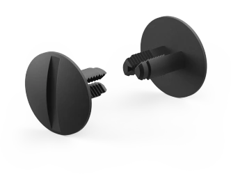 Mounting clamp with D-12mm slot d1-7mm L-13mm, black color