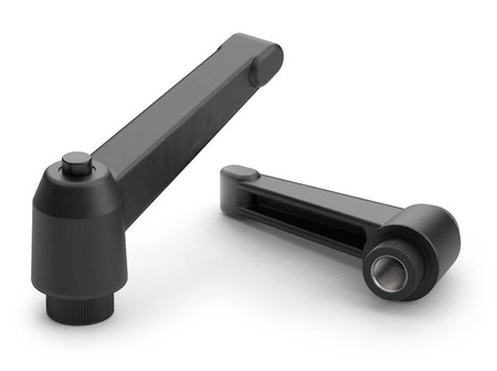 Einstellbarer Hebel mit Gewindebuchse und Knopf R-65mm M6