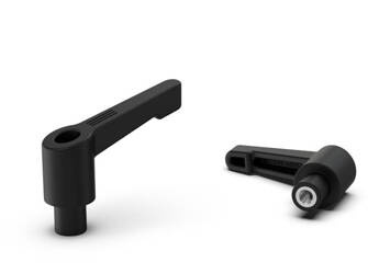 Hebelgriff zur Sicherung gegen unbeabsichtigte Positionsänderung mit Gewindebuchse L-50; d1-6