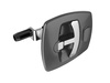 T-handle cam lock, chrome, 180°, fixed roller tongue 58/61