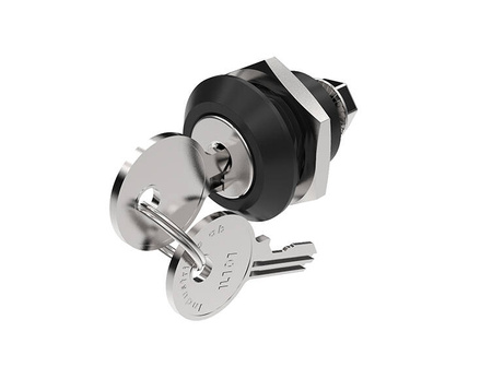 Quarter-turn lock, different keys, tongue rotation 180°, 4/45