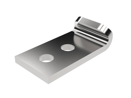 Haken mit Löchern, Typ F, verzinkter Stahl