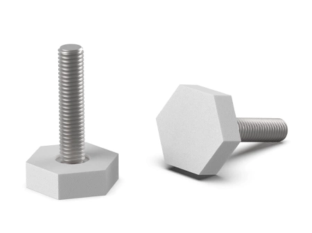 Hexagonal fixed foot SW-25mm M8 x 30mm