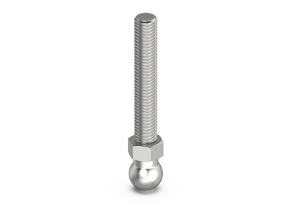 Threaded spindle for a swivel foot, M12x125mm