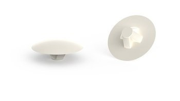 Pozidrive screw cover cap 3 D-14.5mm, RAL9010 (alpine white)