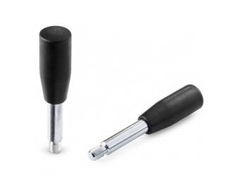 Handle with a smooth shank ending in a thread D-25mm H-80mm M12 x 15mm B-90mm