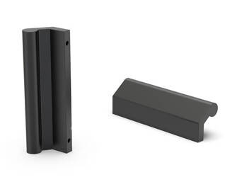 Angled handle, safe with M4 threaded bushings, L - 65